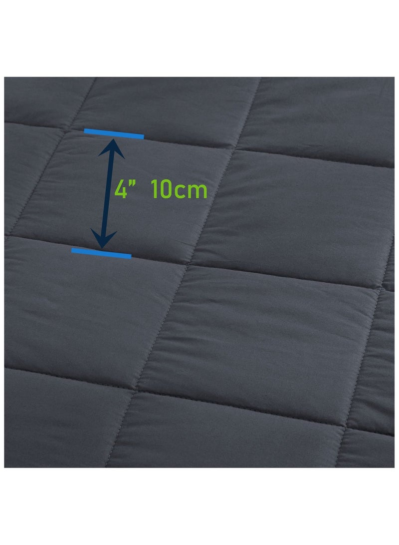 Fabienne Weighted Blanket 15lbs Single Size Adult Heavy Blanket 60"x80" Anxiety Relief Autism Therapy Insomnia Stress Relief Blanket Dark Grey 6.8Kg 150x200cm - Image 5